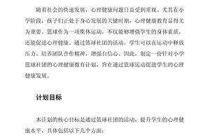  如何制定有效的篮球心理训练计划：步骤、策略与FAQ